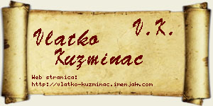 Vlatko Kuzminac vizit kartica
